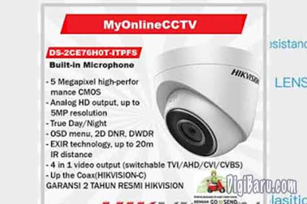DS-2CE76H0T-ITPFS Hikvision Kamera CCTV 5MP